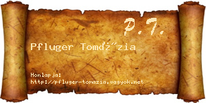 Pfluger Tomázia névjegykártya